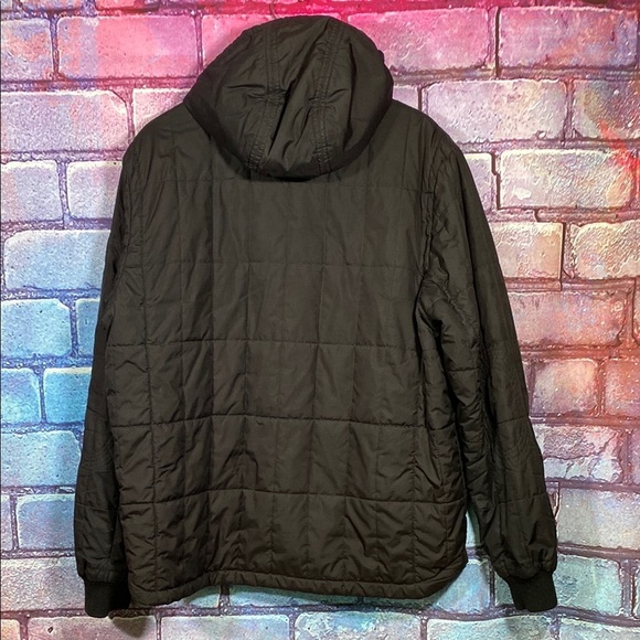 Men's Black Quilted Jacket Coat Full Zip Size XXL - Picture 2 of 10